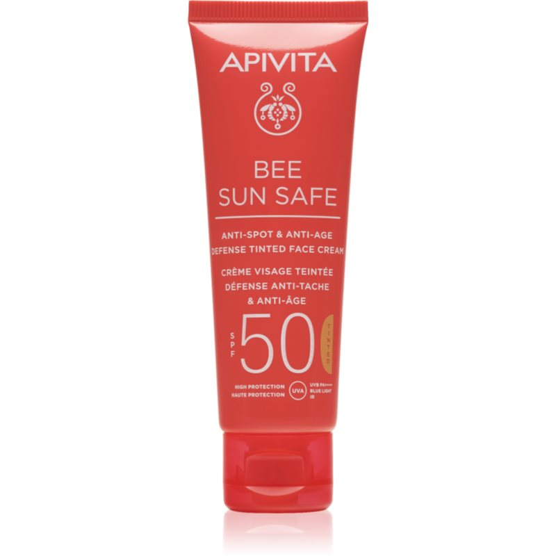 Apivita Bee Sun Safe защитен тониращ крем за лице SPF 50 50 мл.