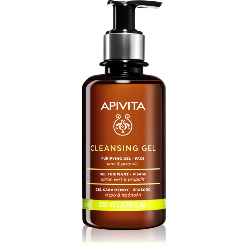 Apivita Cleansing Gel for Oily Skin почистващ гел за смесена и мазна кожа 200 мл.