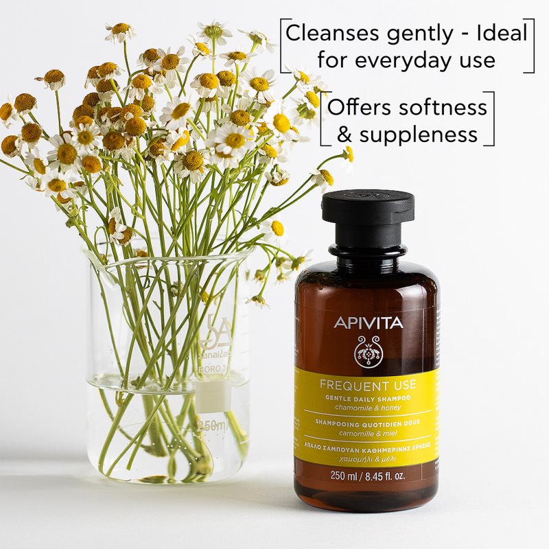 Apivita Frequent Use Gentle Daily Shampoo шампоан за ежедневно миене на коса с лайка 250 мл. на ниска цена
