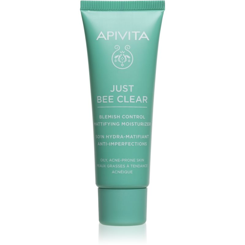 Apivita Just Bee Clear Blemish Control Moisturizer хидратиращ крем за лице с ниацинамид 40 мл.