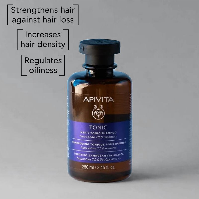 Apivita Men's Tonic Shampoo Rosemary шампоан против косопад 250 мл. на ниска цена
