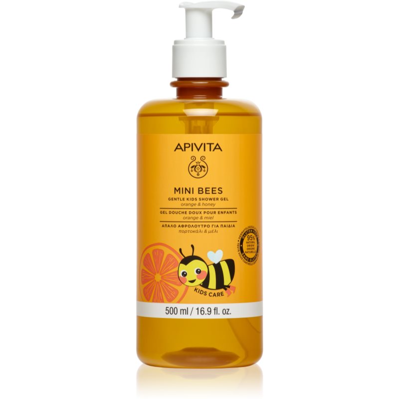 Apivita Mini Bees Gentle Kids Shower Gel Orange&Honey душ гел за тяло и коса за деца 500 мл. на ниска цена