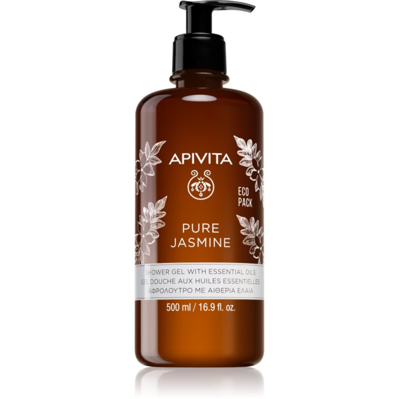 Apivita Pure Jasmine Shower Gel хидратиращ душ гел с есенциални масла 500 мл. на ниска цена