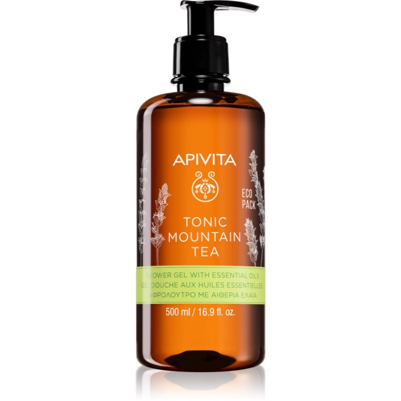 Apivita Tonic Mountain Tea Tonifying Shower Gel тонизиращ душ-гел 500 мл. на ниска цена
