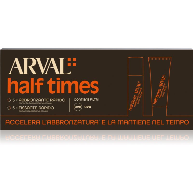 Arval Half Times Fast Tanning 5 Bottle + 5 Tube защитно олио за ускоряване на тена
