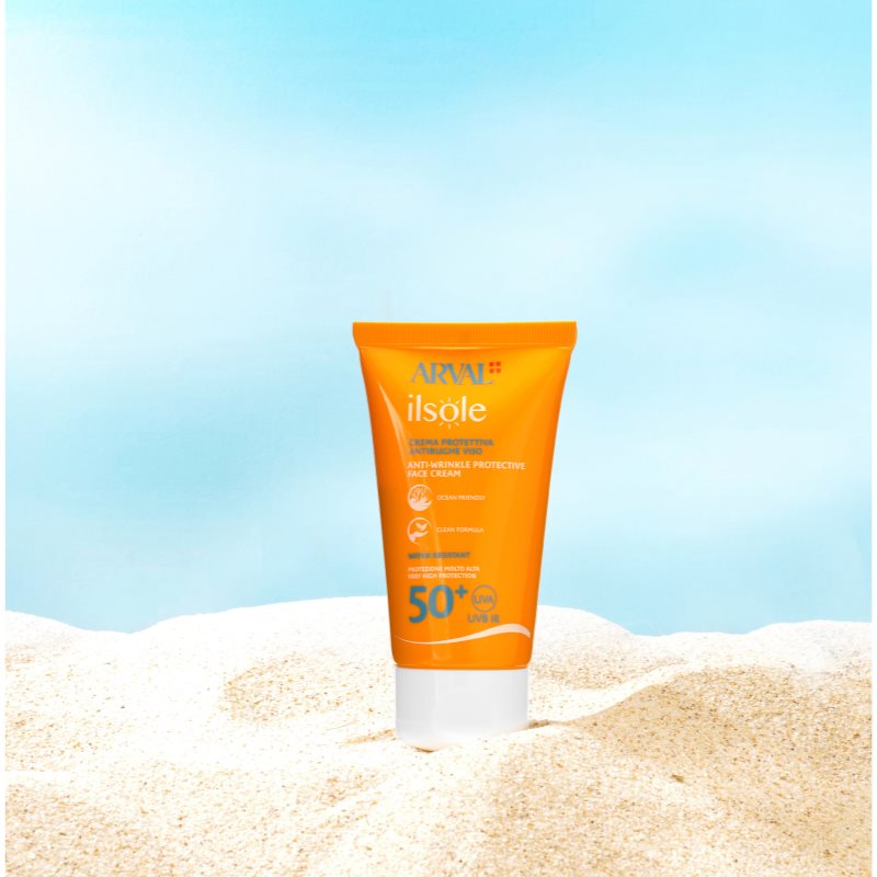 Arval IlSole Anti-wrinkle protective face cream SPF50+ защитен крем против бръчки SPF 50+ 50 мл. на ниска цена