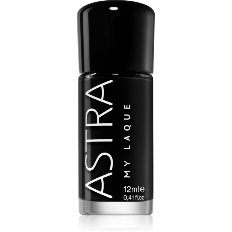 Astra Make-up My Laque 5 Free дълготраен лак за нокти цвят 45 Super Black 12 мл.