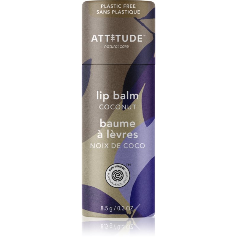 Attitude Leaves Bar Coconut натурален балсам за устни 8
