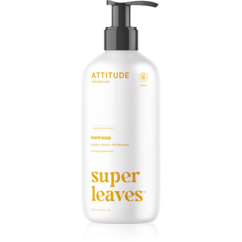 Attitude Super Leaves Lemon течен сапун за ръце 473 мл.
