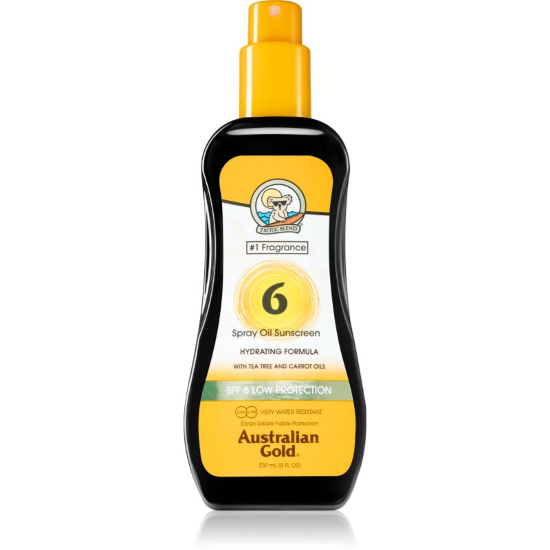 Australian Gold Spray Oil Sunscreen олио спрей за тяло против слънчеви лъчи SPF 6 237 мл.