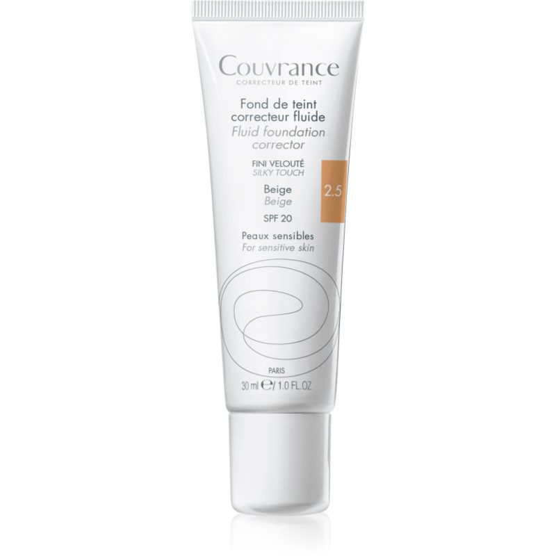 Avène Couvrance Fluid Foundation Corrector течен покривен фон дьо тен SPF 20 цвят 2.5 Beige 30 мл.