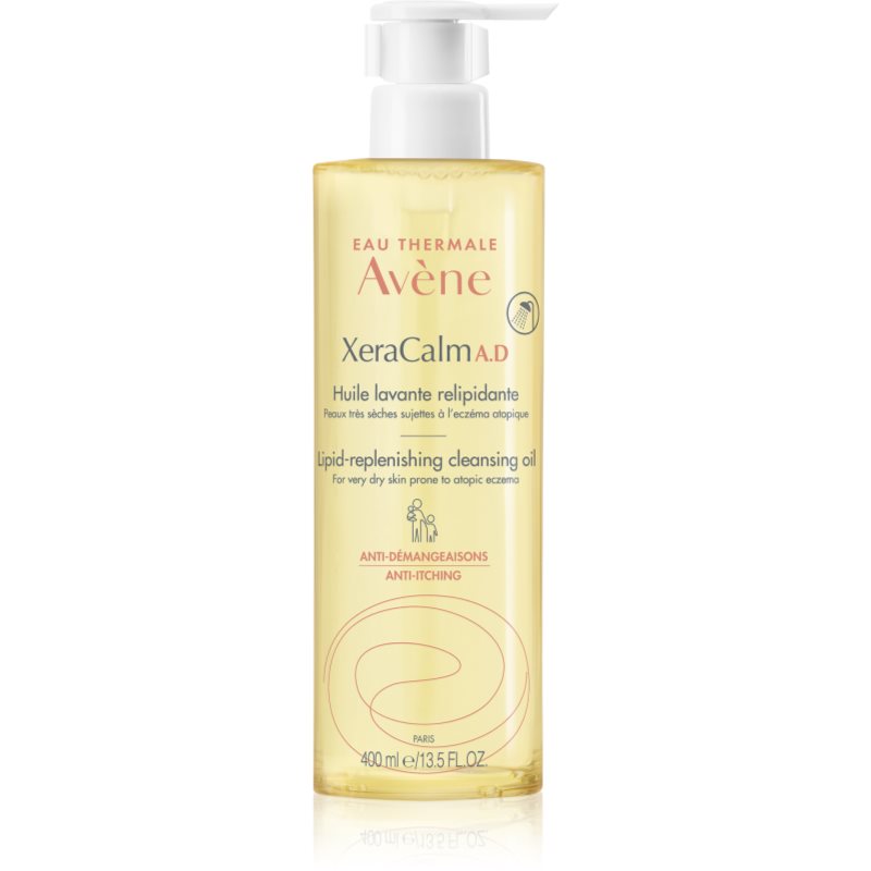 Avène XeraCalm A.D. Lipid-Replenishing Cleansing Oil релипидиращо почистващо олио за суха и екзематична кожа 400 мл.