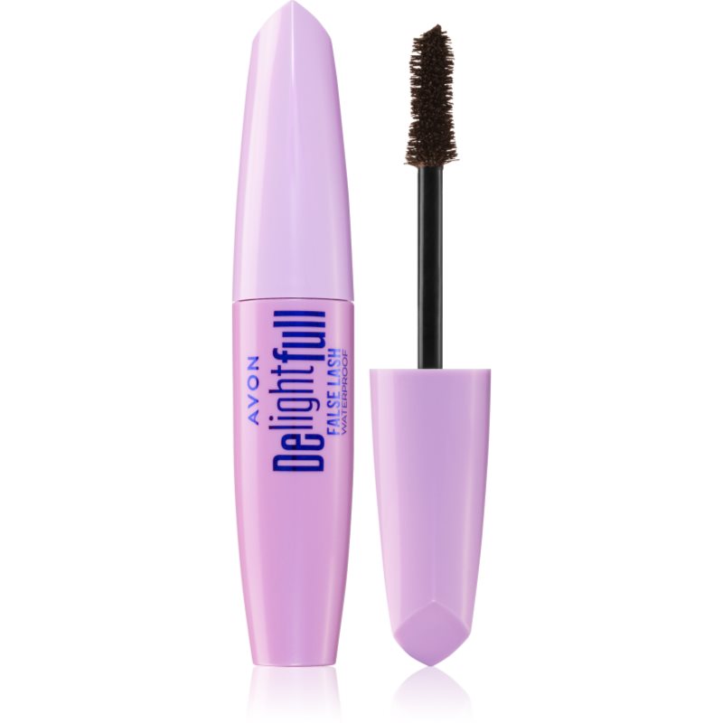 Avon DelightFull False Lash водоустойчива удължаваща спирала цвят Lava Brown 10 мл.