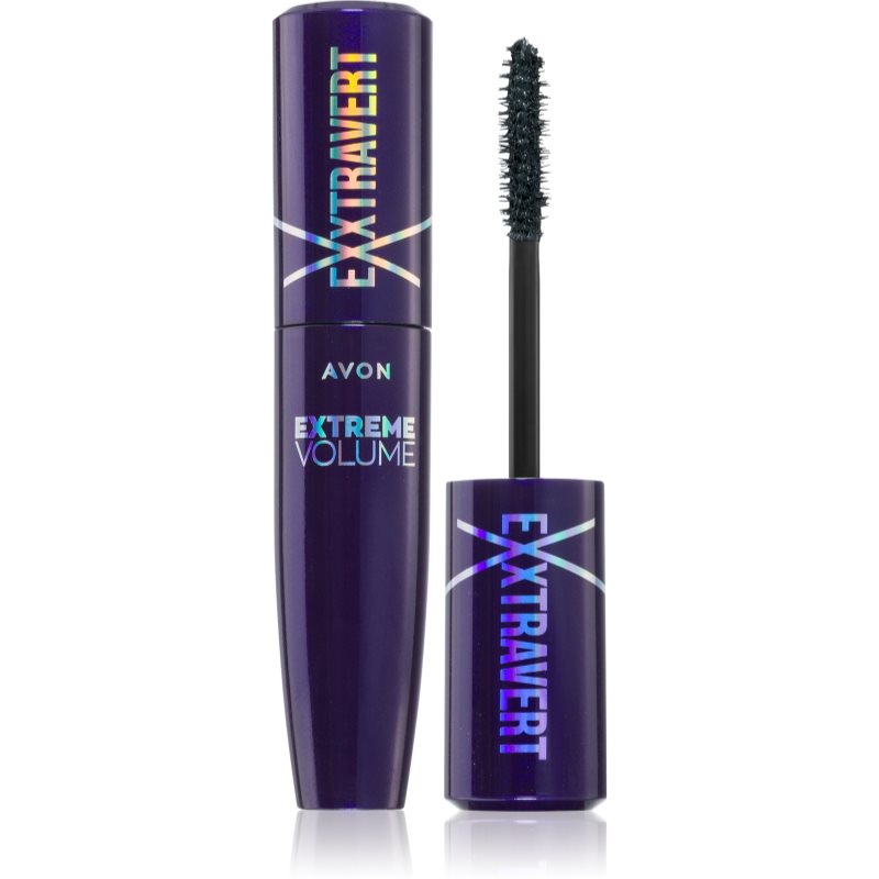 Avon Exxtravert Extreme Volume водоустойчива удължаваща спирала за екстра обем цвят Blackest Black 9