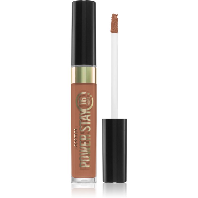 Avon Power Stay 16h дълготрайно матово течно червило 16 часа цвят Nonstop Nude 6 мл.