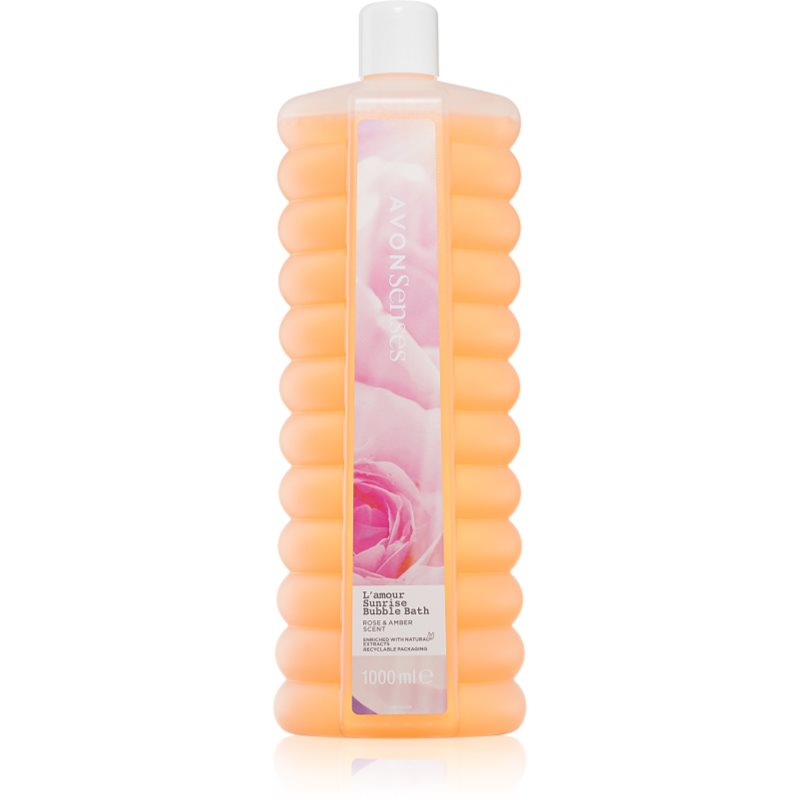 Avon Senses L'amour Sunrise пяна за вана с аромат на рози 1000 мл.