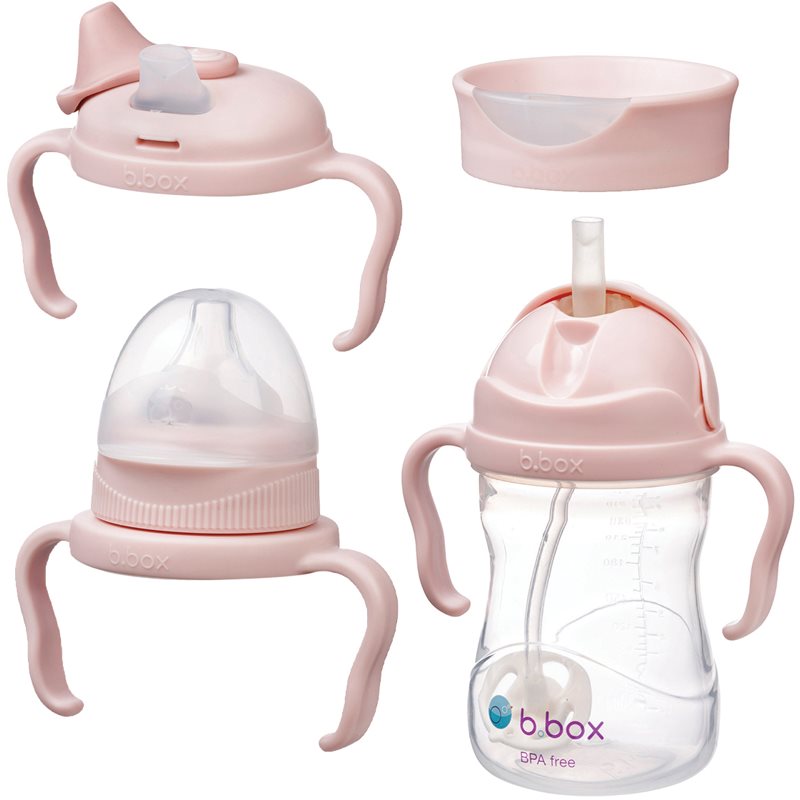 B.Box Baby Bottle 4 in 1 детско шише 4 в 1 Blush 240 мл.