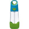 B.Box Bottle with Straw шише със сламка Blue Green 450 мл.