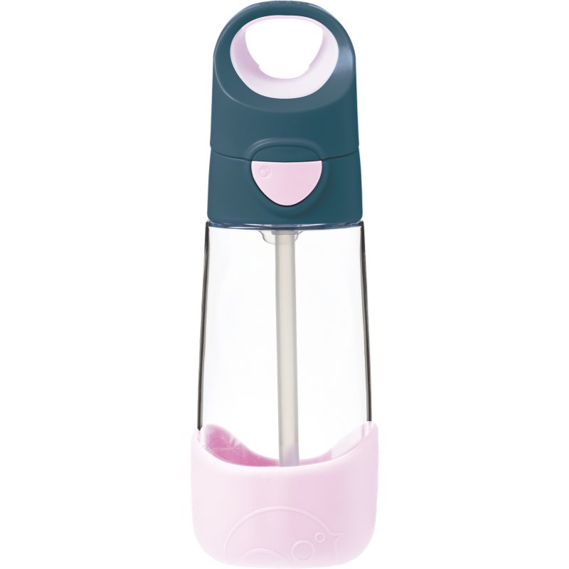 B.Box Bottle with Straw шише със сламка Indigo Pink 450 мл. на ниска цена