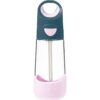 B.Box Bottle with Straw шише със сламка Indigo Pink 450 мл.