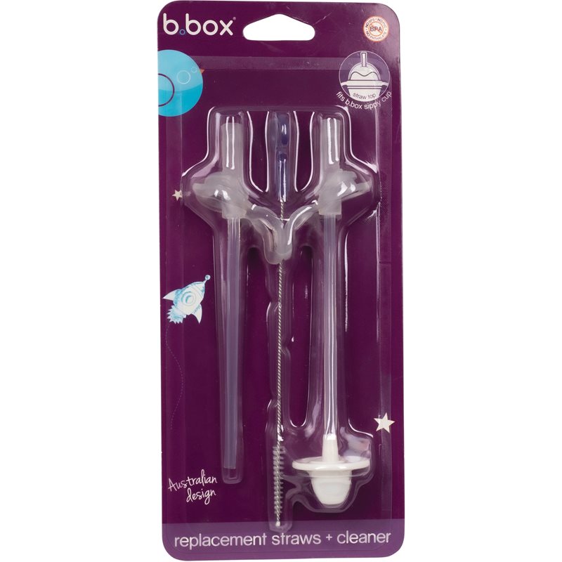B.Box Replecement Straws + Cleaner силиконова сламка 3 бр.