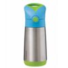 B.Box Thermos термос със сламка Blue 350 мл.