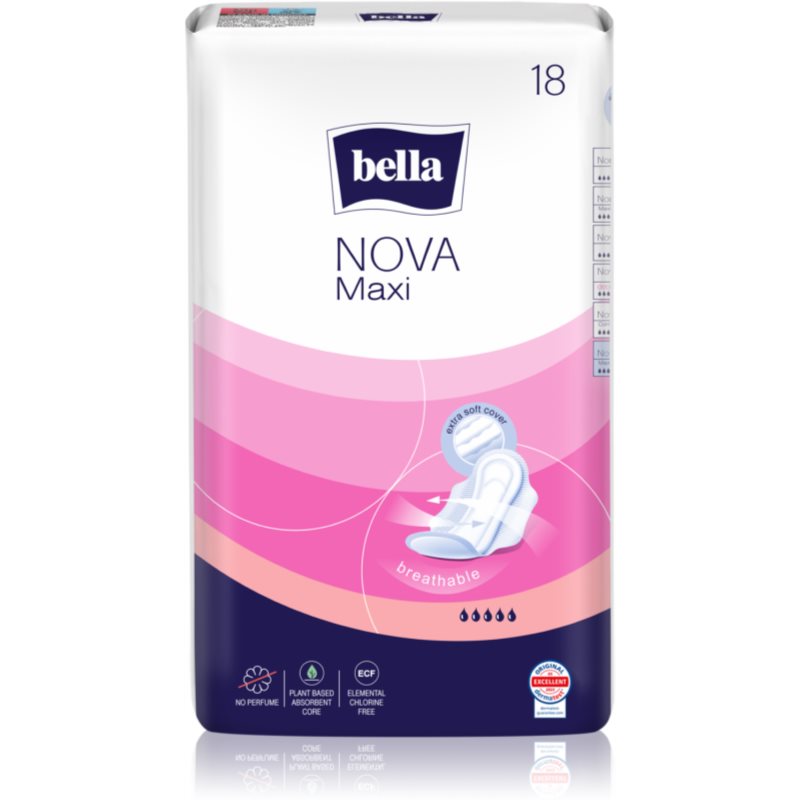 BELLA Nova Maxi санитарни кърпи 18 бр.
