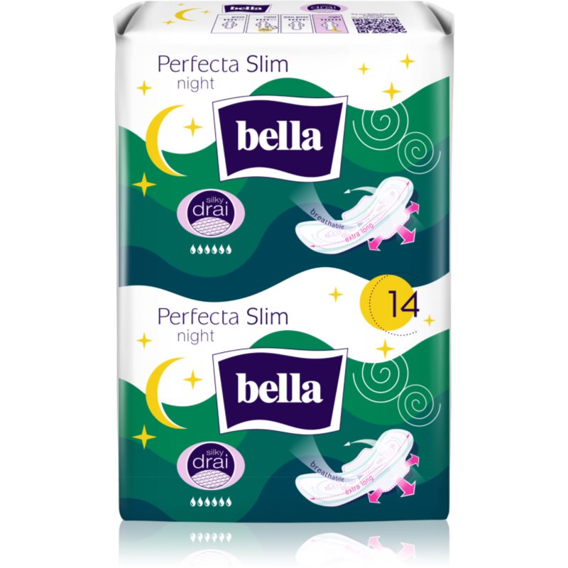 BELLA Perfecta Slim Night санитарни кърпи 14 бр.