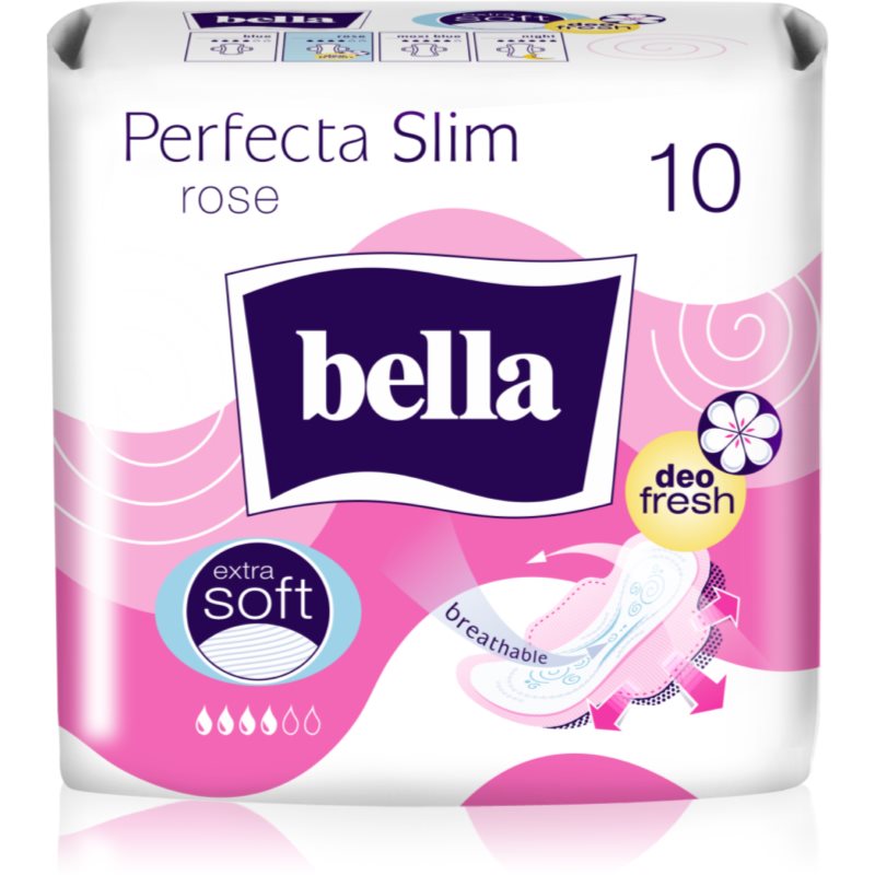 BELLA Perfecta Slim Rose санитарни кърпи 10 бр.