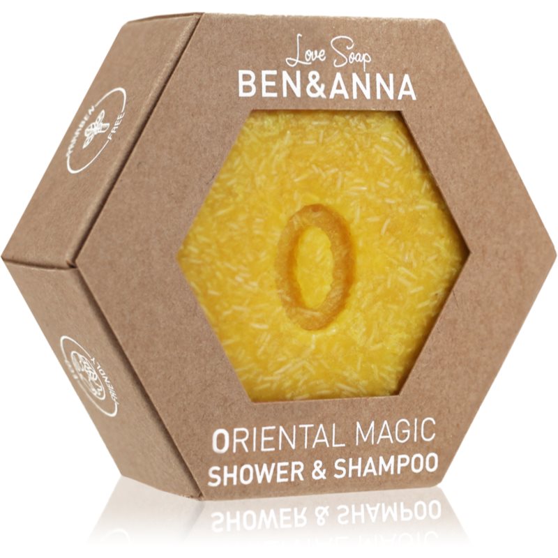 BEN&ANNA Love Soap Shower & Shampoo твърд шампоан и душ гел 2 в 1 Oriental Magic 60 гр. на ниска цена