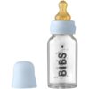 BIBS Baby Glass Bottle 110 ml бебешко шише Baby Blue 110 мл.
