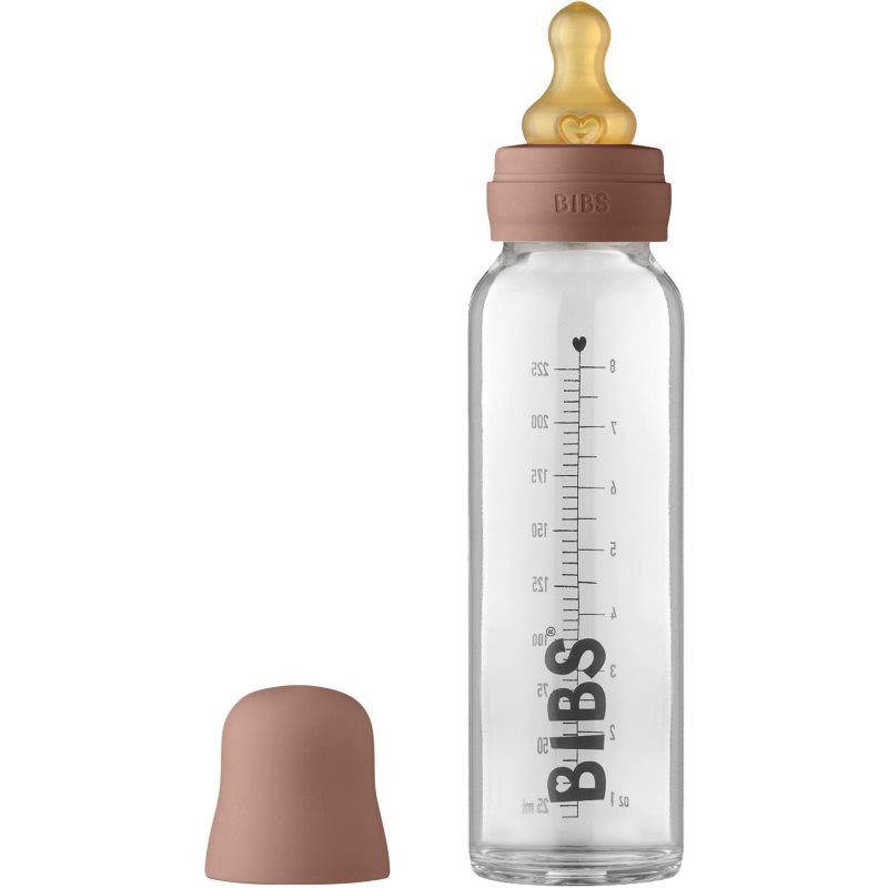 BIBS Baby Glass Bottle 225 ml бебешко шише Woodchuck 225 мл.