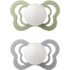 BIBS Couture Glow Silicone Size 2: 6+ months биберон Sage / Cloud 2 бр.