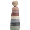 BIBS Wobbly Tower кула за сглобяване Pastel Rainbow 6 m+ 8 бр.