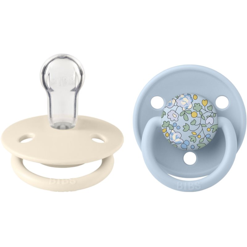 BIBS x Liberty De Lux One Size биберон Ivory/ Baby Blue 2 бр. на ниска цена