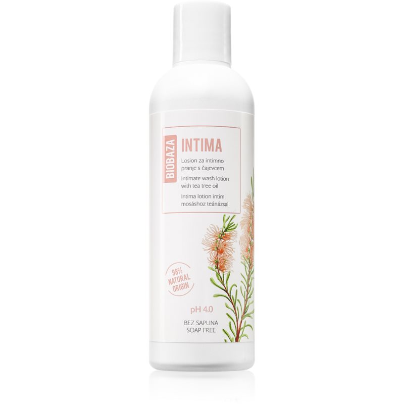 BIOBAZA Intima душ-мляко за интимна хигиена с tea tree масло 200 мл.
