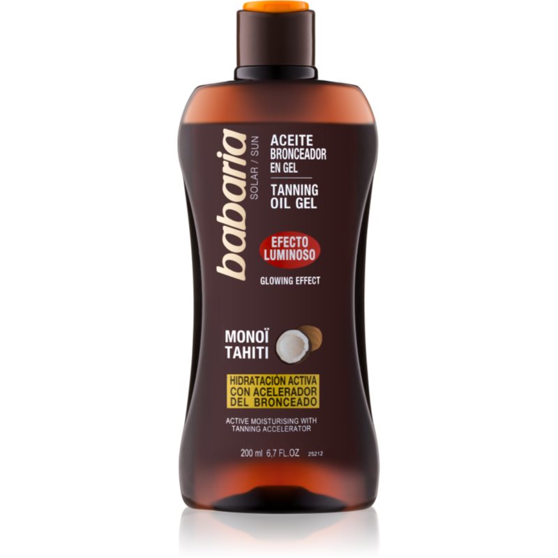 Babaria Glow Effect Monoi Tahiti озаряващо олио за тен 200 мл.