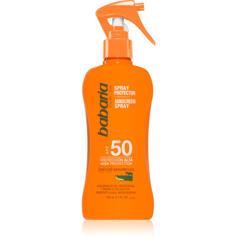 Babaria Sun Protective слънцезащитен спрей SPF 50 водоустойчив 200 мл.