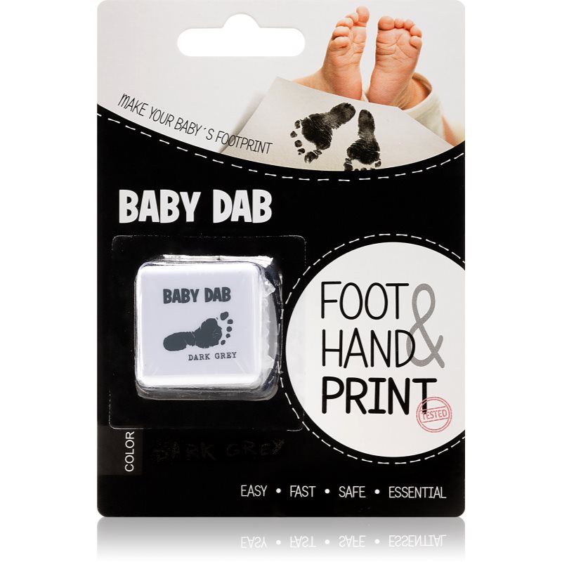 Baby Dab Foot & Hand Print Grey боя за детски печати 1 бр.