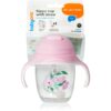 BabyOno Be Active Sippy Cup with Weighted Straw преходна чаша със сламка 6 m+ Butterfly 240 мл.
