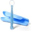 BabyOno Be Active Suction Baby Spoon лъжичка + опаковка Blue 6 m+ 1 бр.