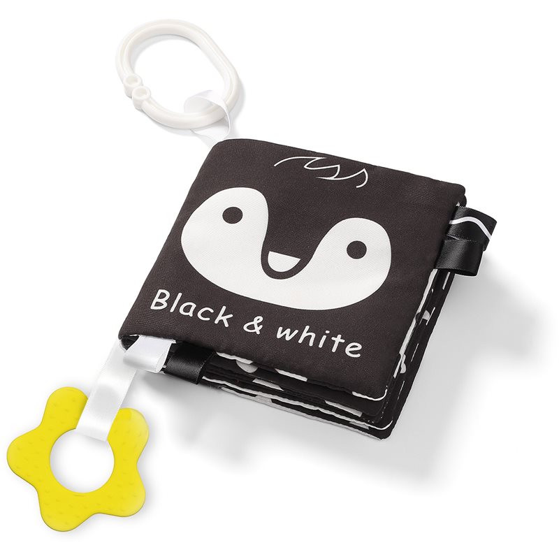 BabyOno Have Fun Black&White контрастна образователна книжка 1 бр.