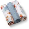 BabyOno Take Care Muslin Diapers пелени от плат Blue 3 бр.
