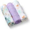 BabyOno Take Care Natural Bamboo Diapers пелени от плат Purple 3 бр.