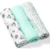 BabyOno Take Care Natural Diapers пелени от плат 70 x 70 cm Mint 3 бр.