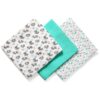BabyOno Take Care Natural Diapers пелени от плат 70 x 70 cm Turquoise 3 бр.