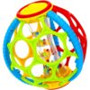 Bam-Bam Rattle Silicone Bamboo Puzzle играчка за подреждане с дрънкалка 6m+ 1 бр.