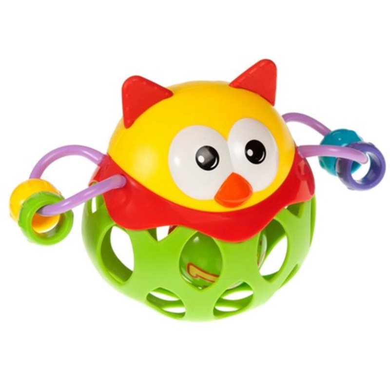 Bam-Bam Rattle играчка за подреждане с дрънкалка 6m+ Owl 1 бр.