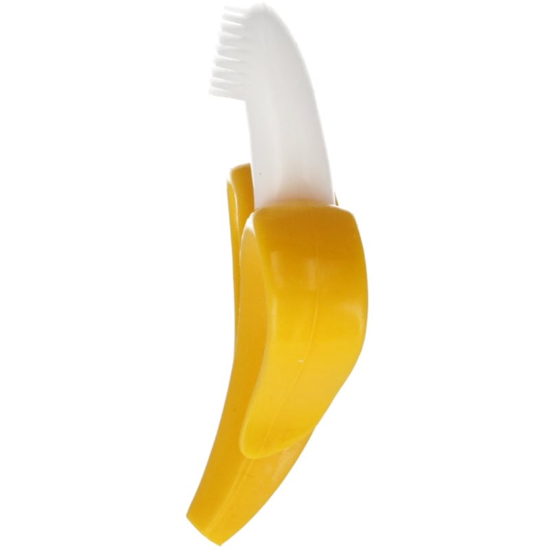 Bam-Bam Teether силиконова четка за зъби с гризалка 4m+ Banan 1 бр. на ниска цена