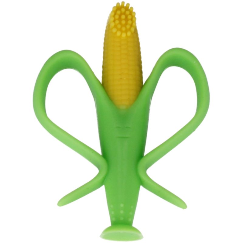 Bam-Bam Teether силиконова четка за зъби с гризалка 4m+ Corn 1 бр.